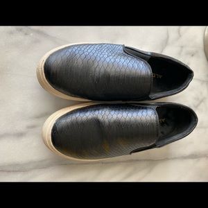 Aldo croc embossed loafers